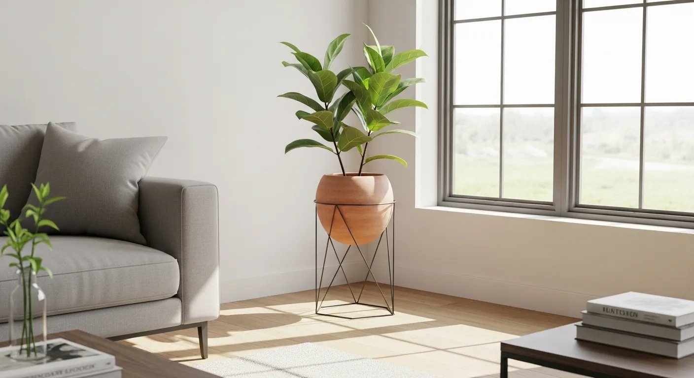 Vasos para plantas com suporte: praticidade e decoração juntas
