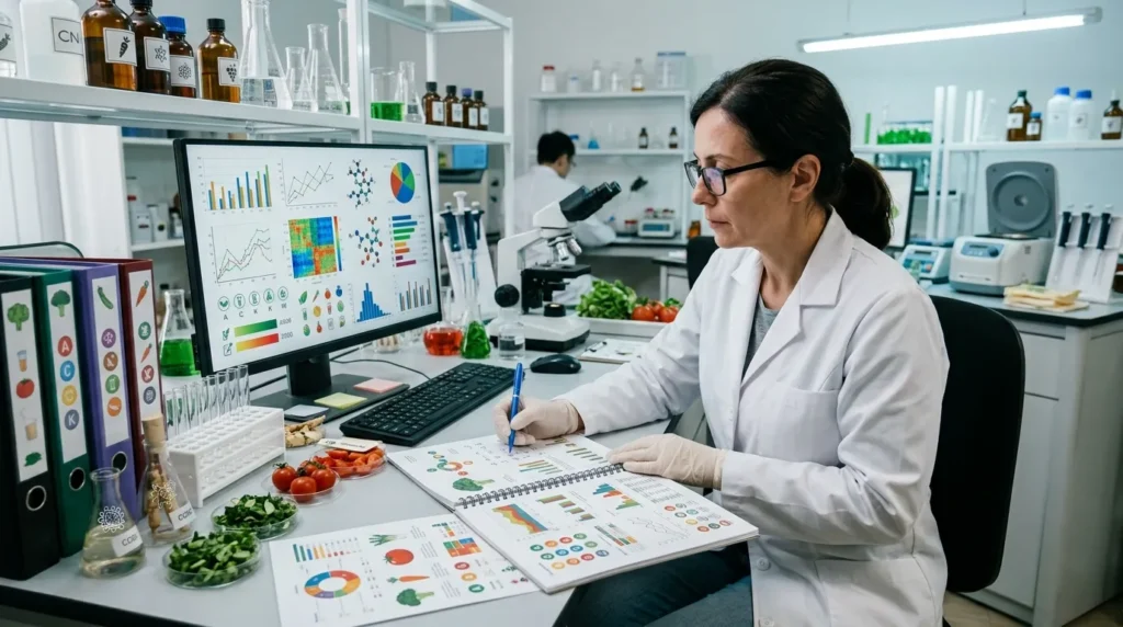 Elaboração de laudos de verduras