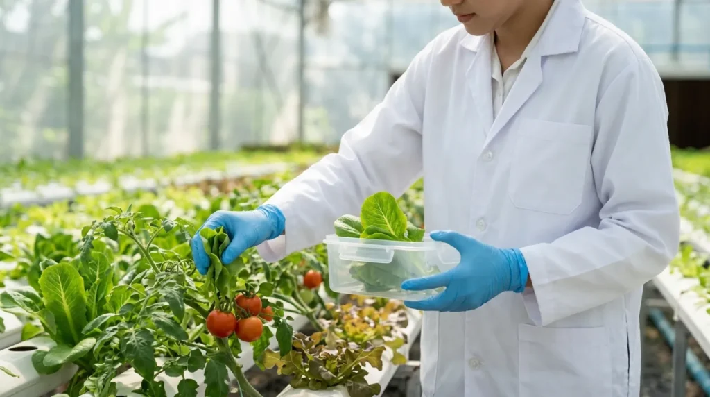 Elaboração de laudos de verduras